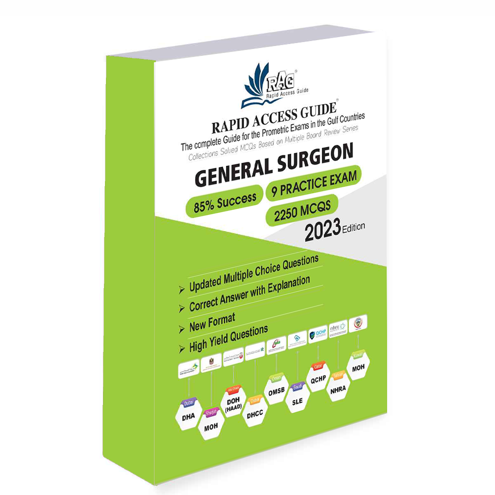 کتاب آزمون های پرومتریک جراحی عمومی GENERAL SURGEON BOOK | PROMETRIC EXAM SURGERY MCQS – ۲۰۲۳