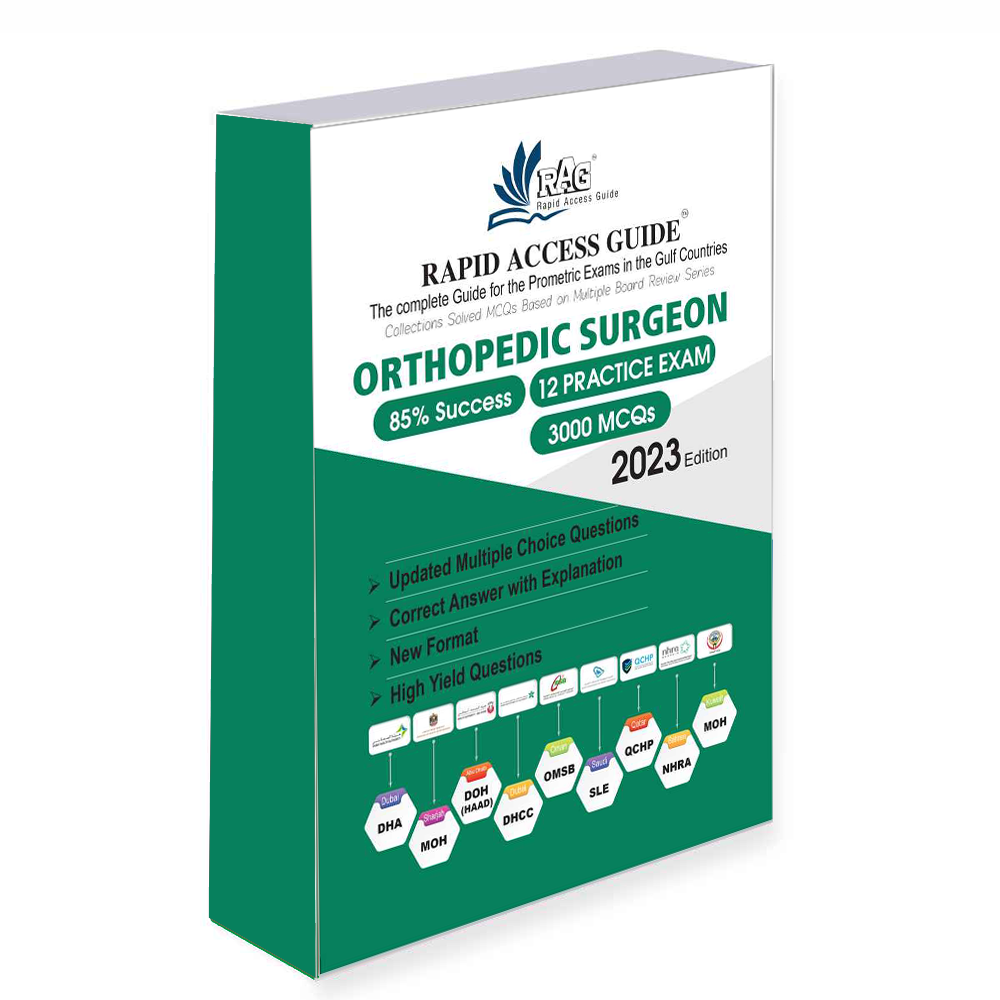 کتاب آزمون های پرومتریک ORTHOPEDIC SURGEONS MCQ BOOK | PROMETRIC EXAM QUESTIONS – ۲۰۲۲