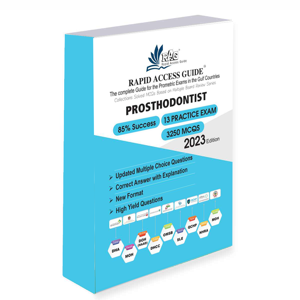 کتاب متخصصین پروتز آزمون پرومتریک PROSTHODONTIST MCQ BOOK | PROMETRIC EXAM QUESTIONS – ۲۰۲۳