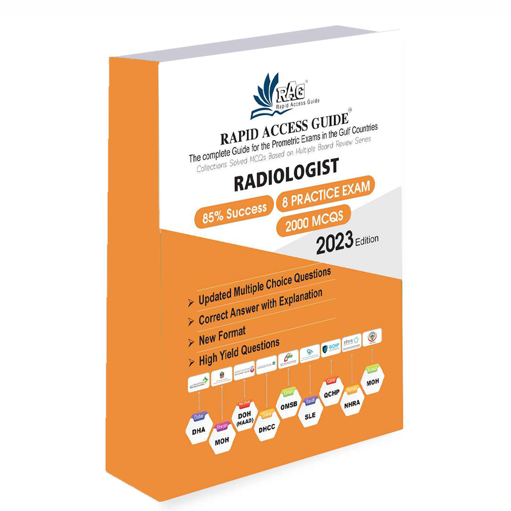 کتاب آزمون های پرومتریک رادیولوژی RADIOLOGIST MCQ BOOK | PROMETRIC EXAM QUESTIONS – ۲۰۲۳