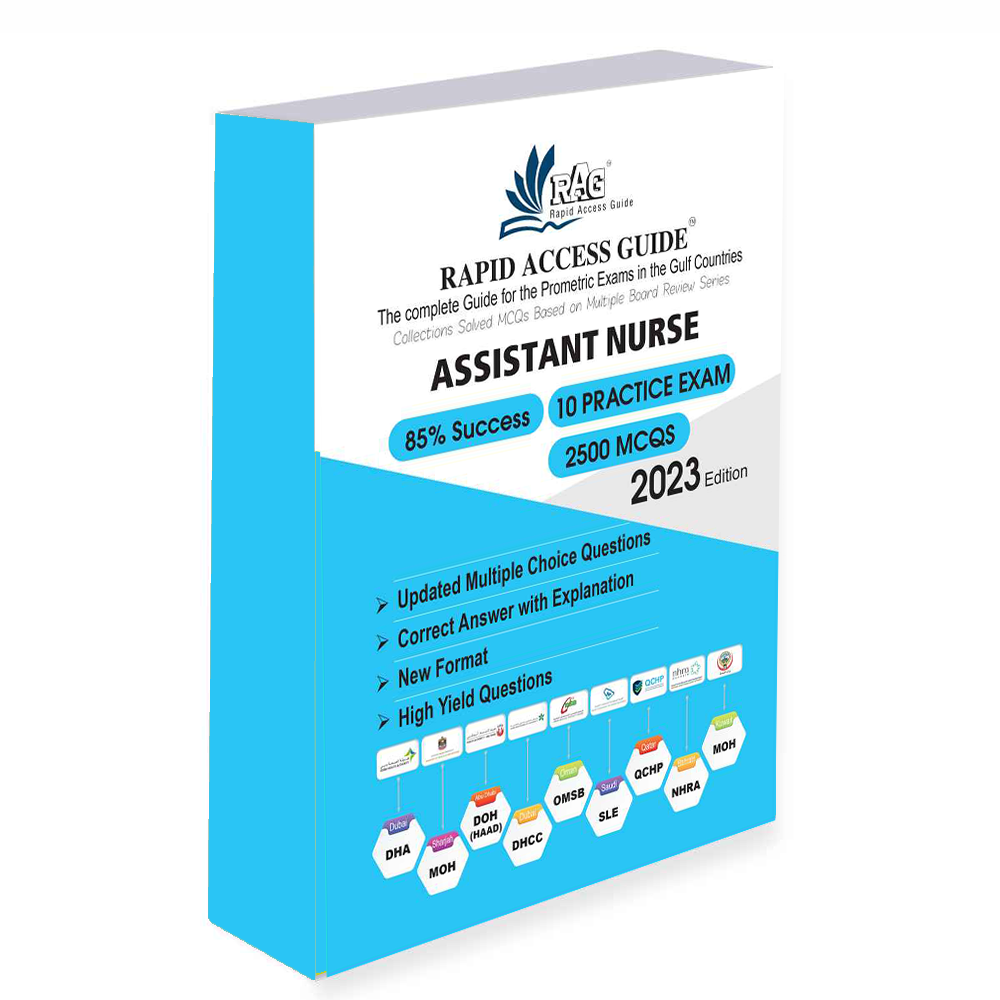 کتاب آزمون پرومتریک دستیاری پرستاری ASSISTANT NURSE BOOK | PROMETRIC EXAM QUESTIONS – ۲۰۲۳