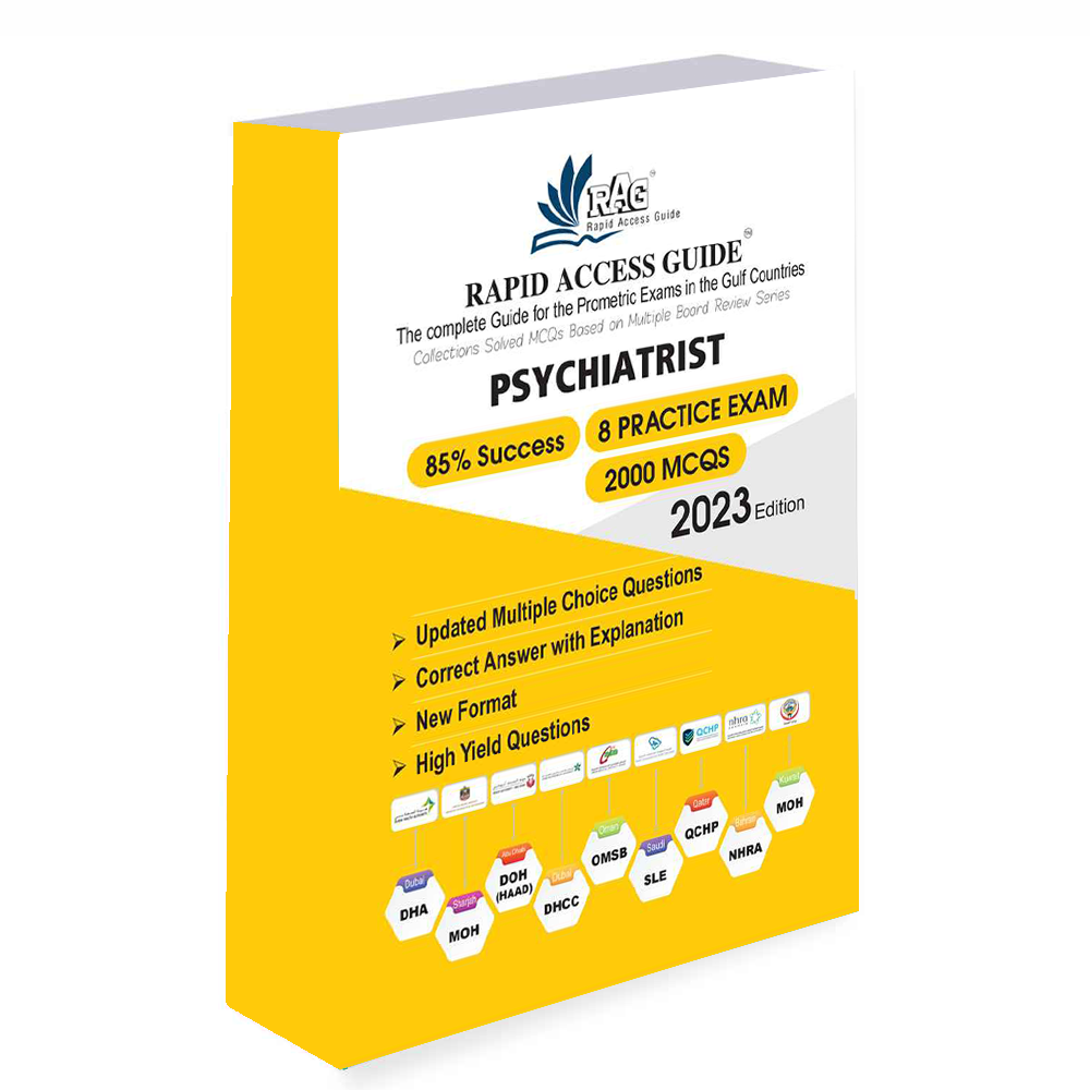 کتاب آزمون پرومتریک روانپزشکی PSYCHIATRIST MCQ BOOK | PROMETRIC EXAM QUESTIONS – ۲۰۲۳