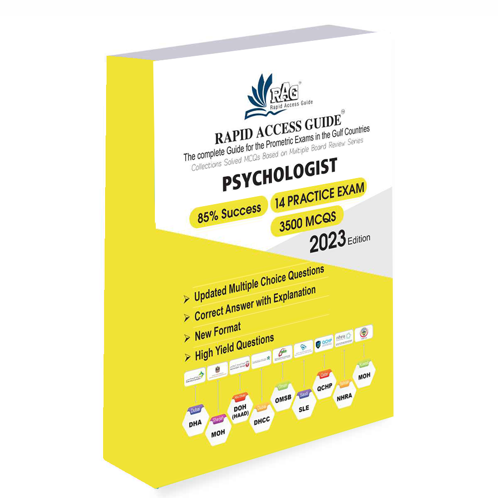 کتاب آزمون پرومتریک روانشناسی PSYCHOLOGIST MCQ BOOK | PROMETRIC EXAM QUESTIONS – ۲۰۲۳